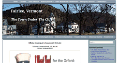 Desktop Screenshot of fairleevt.org